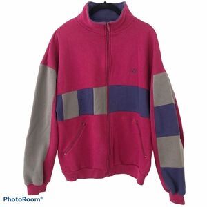 Vintage 90s USA Olympic Zip Up Sweatshirt Track Jacket Burgundy Men Size Medium